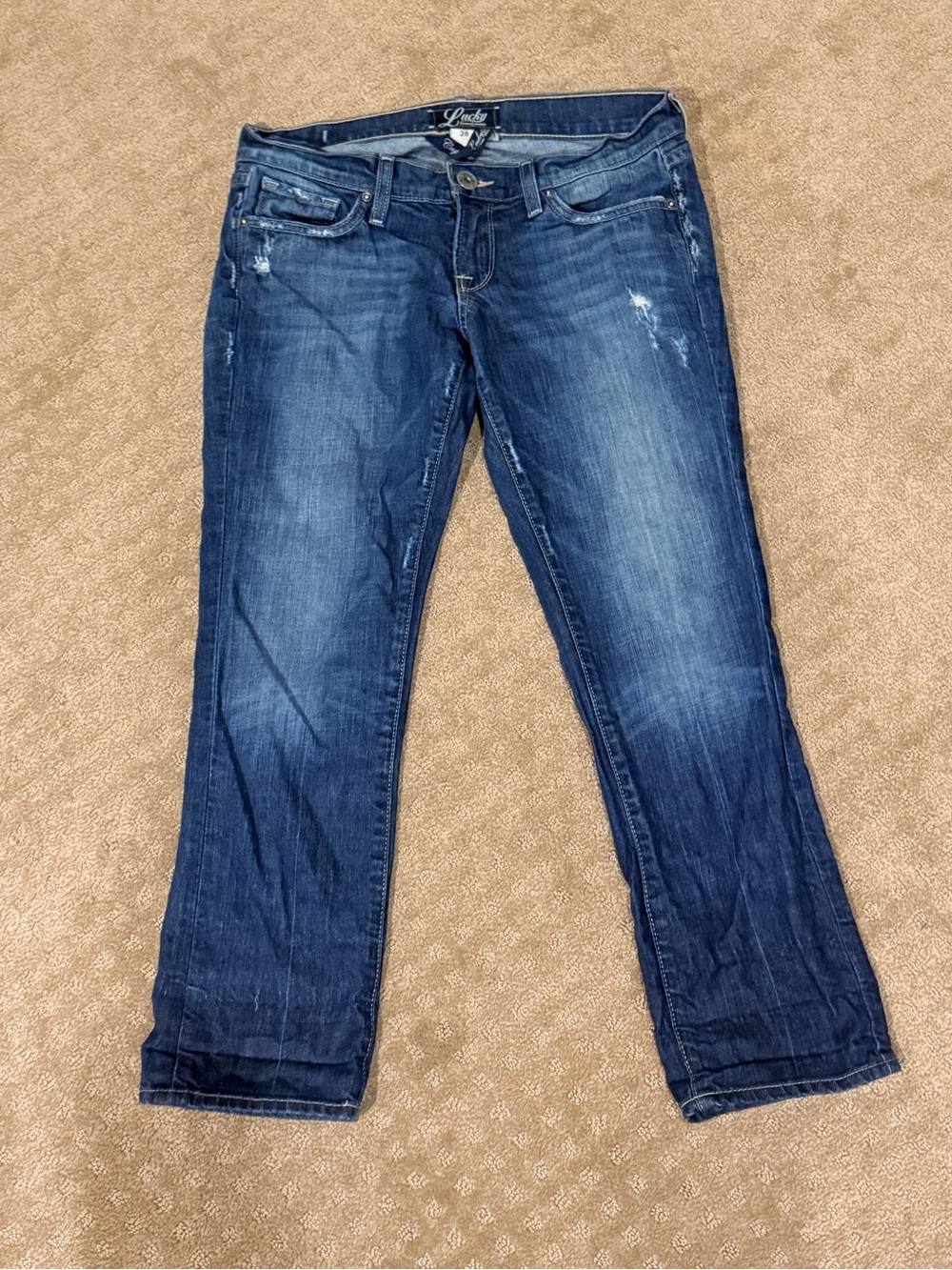 Lucky Brand Women's Dark Wash Crop Jeans